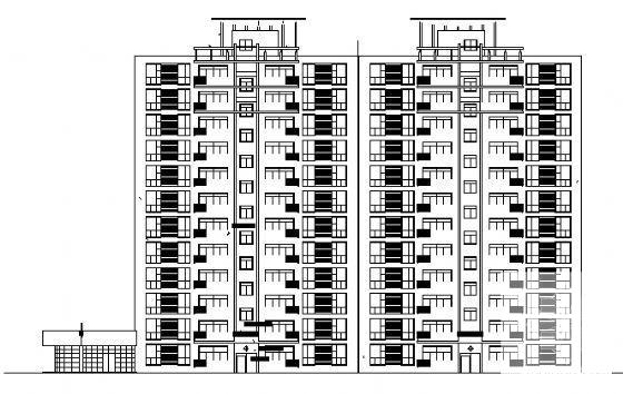 11层住宅楼建筑方案设计CAD图纸 - 1