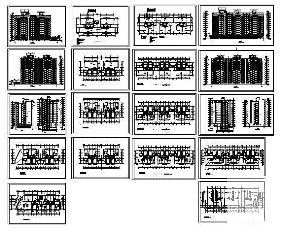 11层住宅楼建筑方案设计CAD图纸 - 2