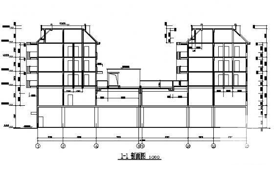 平湖市5层商住楼建筑CAD图纸 - 3