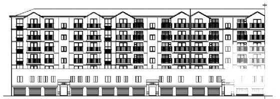 框架结构小区5层住宅楼建筑方案设计CAD图纸 - 3