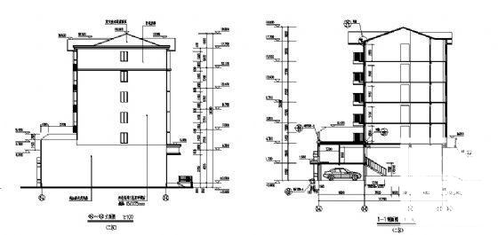 框架结构小区5层住宅楼建筑方案设计CAD图纸 - 4