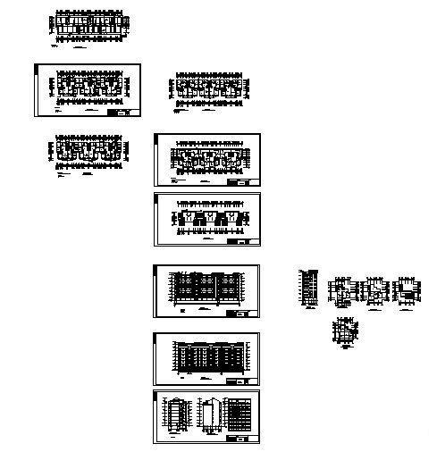 8层住宅楼建筑方案设计CAD图纸 - 2