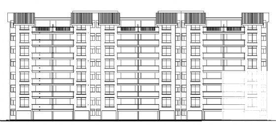 8层住宅楼建筑方案设计CAD图纸 - 3