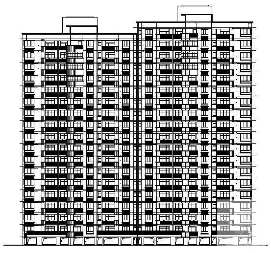 17层住宅楼建筑施工CAD图纸 - 4