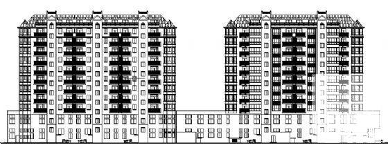 框架结构11层住宅楼建筑CAD施工图纸 - 3