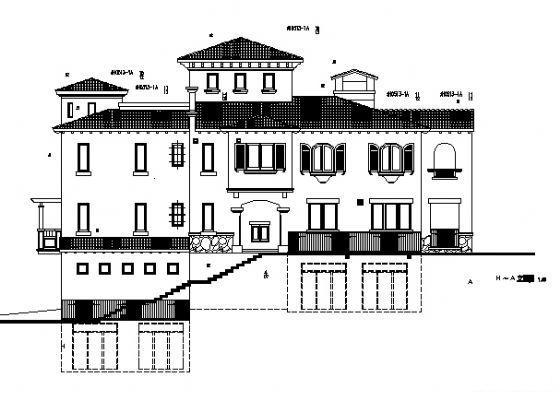 2层独立别墅建筑初步方案设计CAD图纸 - 1