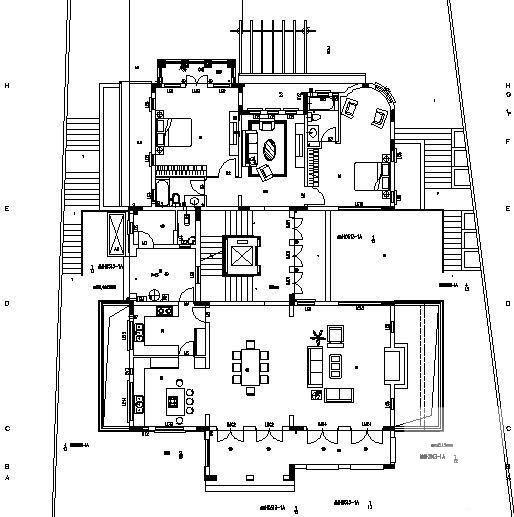 2层独立别墅建筑初步方案设计CAD图纸 - 2