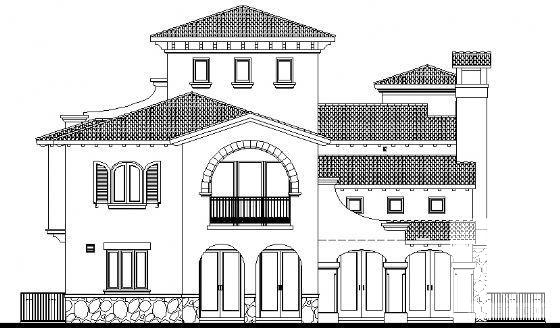 2层独立别墅建筑初步方案设计CAD图纸 - 3