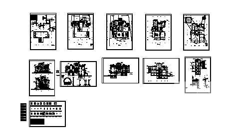 2层独立别墅建筑初步方案设计CAD图纸 - 4