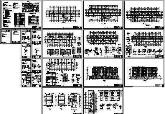 东林之春城市花园商住楼建筑施工CAD图纸 - 1