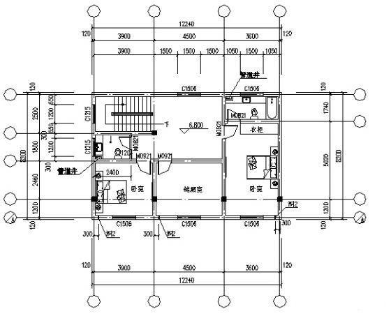 3层别墅建筑结构设计CAD施工图纸 - 1