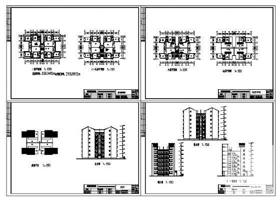 7层住宅楼建筑方案设计CAD图纸 - 3
