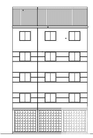 5层联建房建筑CAD施工图纸 - 1