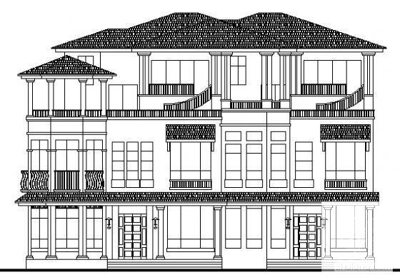 3层别墅建筑方案设计CAD图纸 - 3
