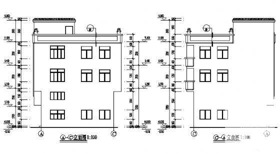 3层私人住宅楼建筑方案设计CAD图纸 - 2