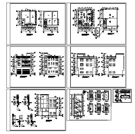 3层私人住宅楼建筑方案设计CAD图纸 - 4