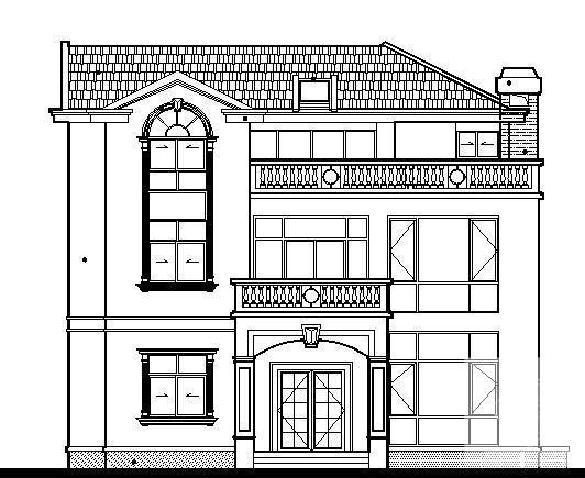 3层砌体结构私人别墅建筑施工CAD图纸 - 1