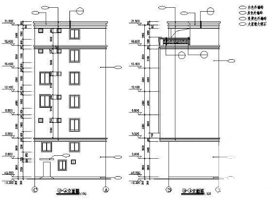 精美的5层私人住宅楼建筑CAD图纸 - 3
