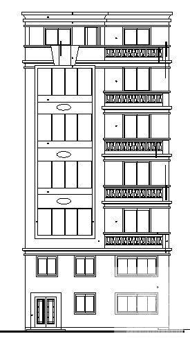 精美的5层私人住宅楼建筑CAD图纸 - 4