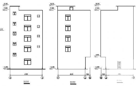 5层私人住宅楼建筑CAD施工图纸 - 1