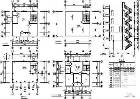 5层私人住宅楼建筑CAD施工图纸 - 4