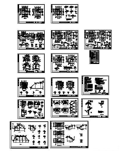 3层小别墅建筑CAD施工图纸 - 4