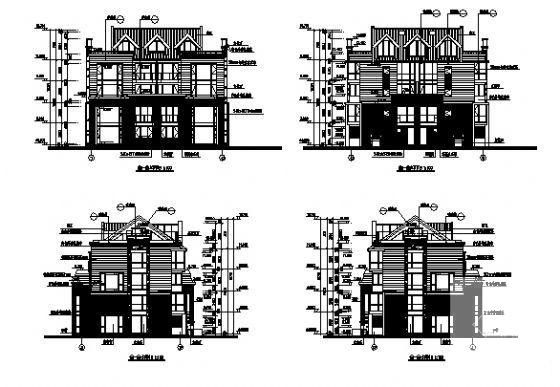 B户型2层别墅建筑CAD图纸 - 2