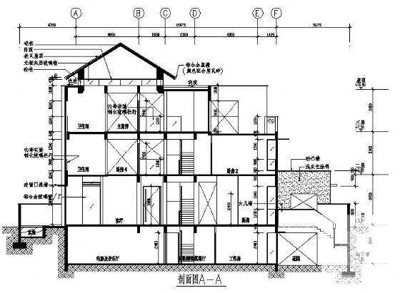 3层双拼豪华别墅建筑方案设计CAD图纸 - 1