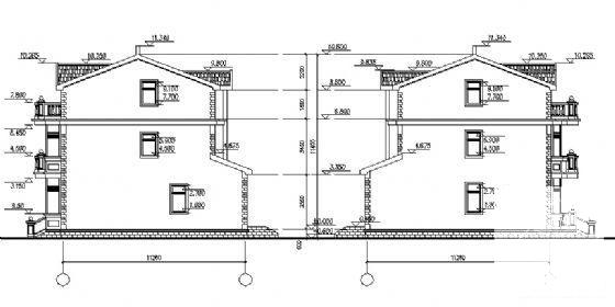 3层欧式别墅CAD施工图纸（标注详细） - 2
