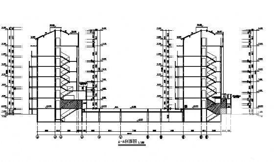 小区5层住宅楼建筑施工CAD图纸（最新整理） - 1