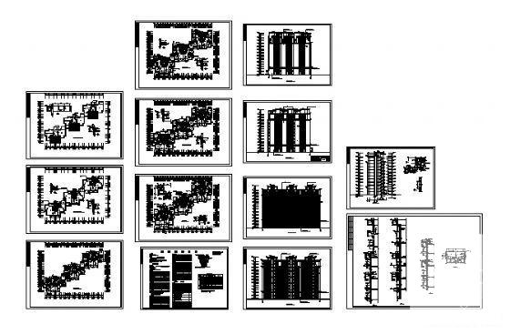 12层住宅楼建筑CAD施工图纸 - 4