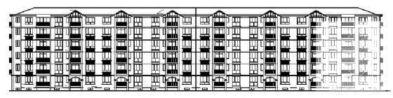 小区6层住宅楼建筑CAD图纸 - 3