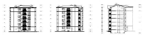 小区6层住宅楼建筑CAD图纸 - 4