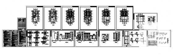 5层商住楼建筑CAD图纸（标注详细） - 1