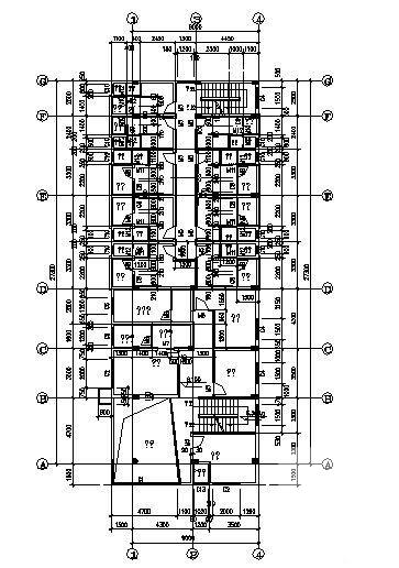 5层商住楼建筑CAD图纸（标注详细） - 4