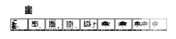 2层小别墅建筑CAD图纸 - 4