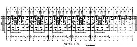 大学6层住宅楼建筑CAD图纸 - 1