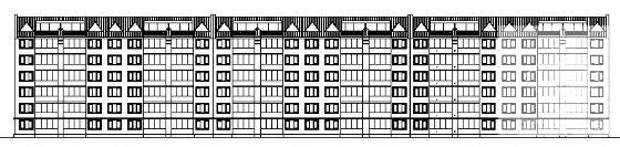 大学6层住宅楼建筑CAD图纸 - 3