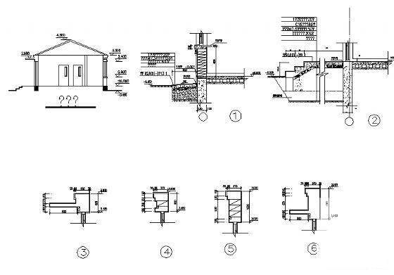 精美简单的单层民宅建筑CAD图纸 - 2