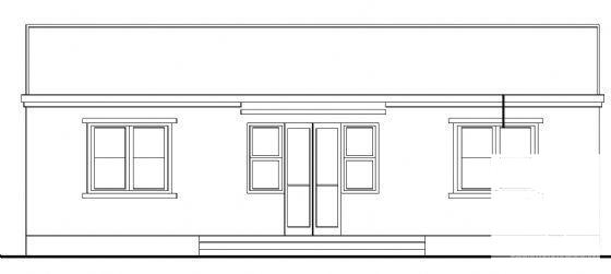 精美简单的单层民宅建筑CAD图纸 - 3