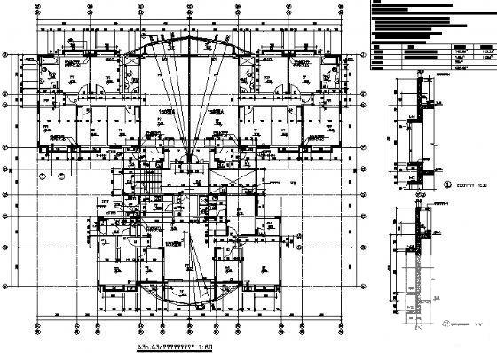 6层住宅楼A3型建筑方案设计CAD图纸 - 1