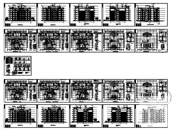 6层住宅楼A3型建筑方案设计CAD图纸 - 4