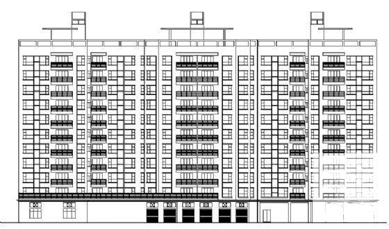11层住宅楼建筑方案设计CAD图纸 - 2