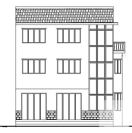 民用3层住宅楼建筑结构方案设计CAD图纸（砖混结构） - 1