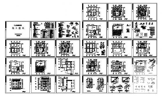 民用3层住宅楼建筑结构方案设计CAD图纸（砖混结构） - 4