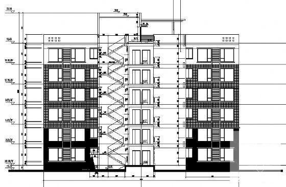 6层住宅楼A2型建筑方案设计CAD图纸 - 1