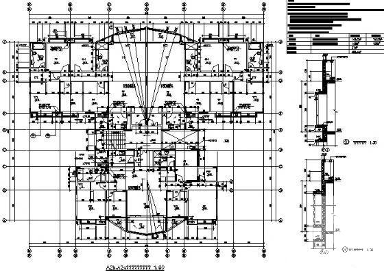 6层住宅楼A2型建筑方案设计CAD图纸 - 2