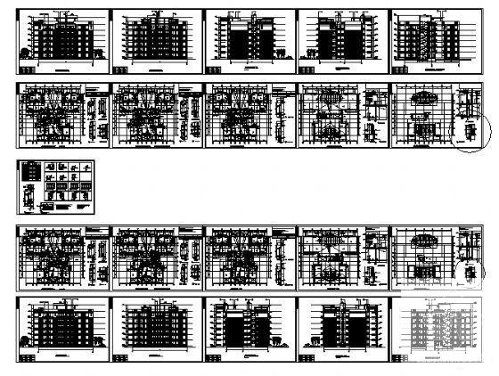 6层住宅楼A2型建筑方案设计CAD图纸 - 4