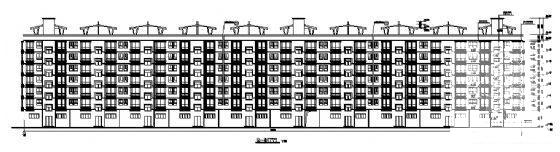 华侨新村7层砖混结构住宅楼建筑方案设计CAD图纸 - 2