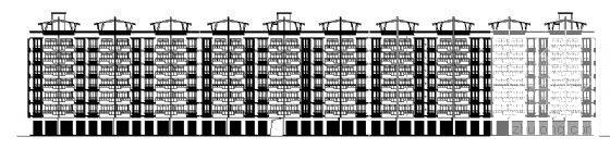 华侨新村7层砖混结构住宅楼建筑方案设计CAD图纸 - 3